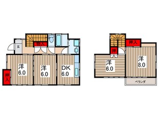 下赤工戸建ての物件間取画像